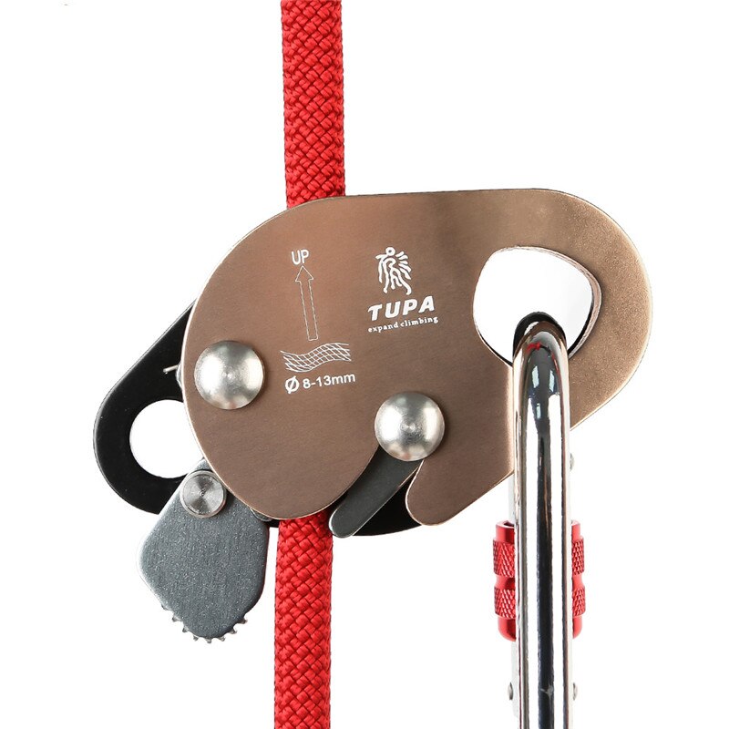 Climbing equipment, aerial work protector, fall arrestor, safety rope self-locking device, rope locking and rope grabbing device