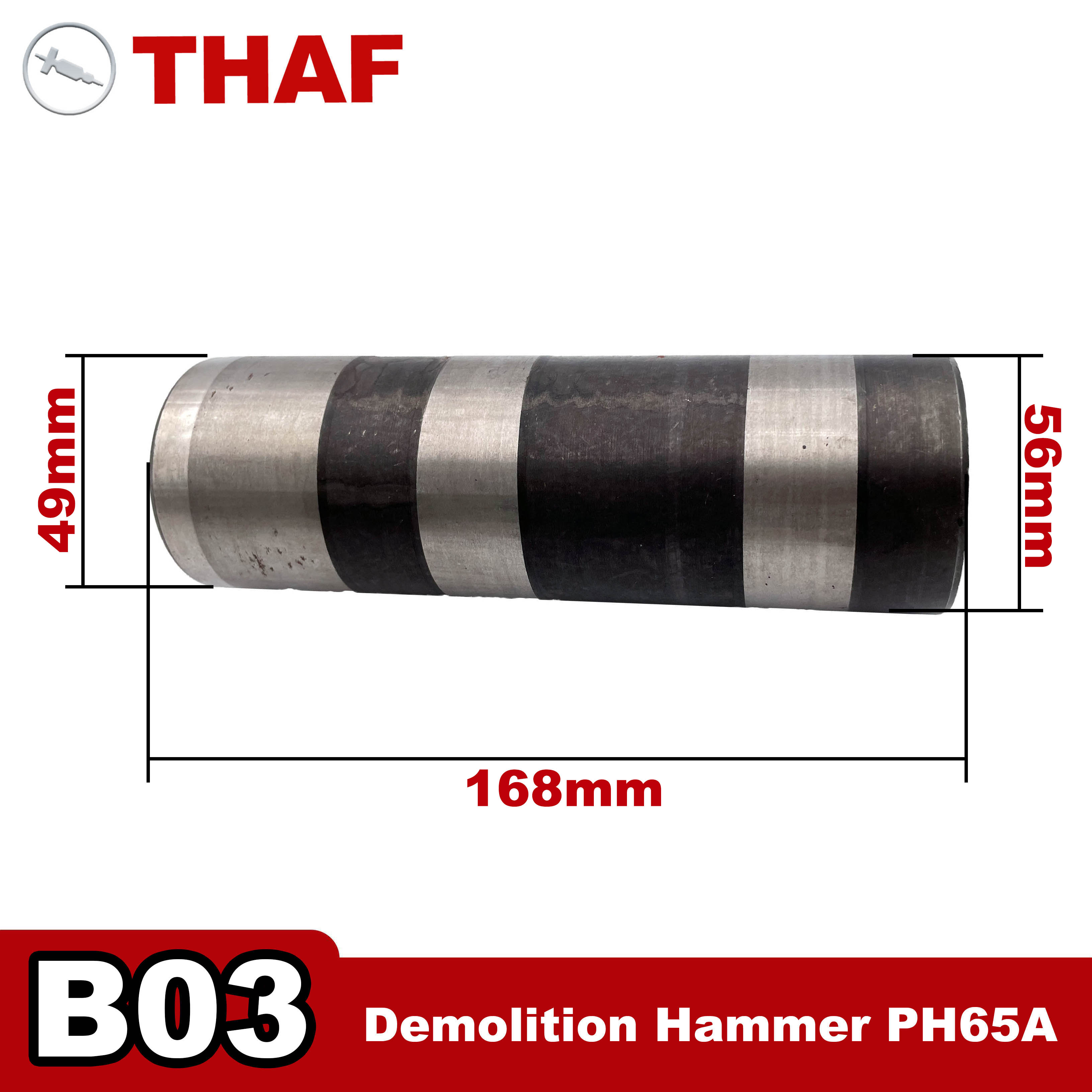Impact Columnar Block Replacement Spare Parts for HITACHI Demolition Hammer PH65A B03: Default Title