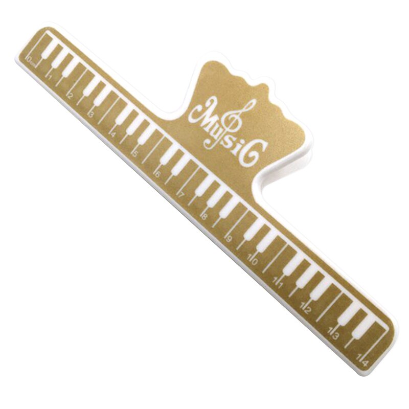 15cm universelle klaver noder klip bog papirholdere guitar violin musikinstrument tilbehør kontorartikler zj: Guld