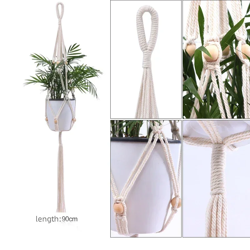 Support fait main pour pots de fleurs, jardinière de jardin de cour, pot de panier, trépied pour vases, décoration d'intérieur: plum
