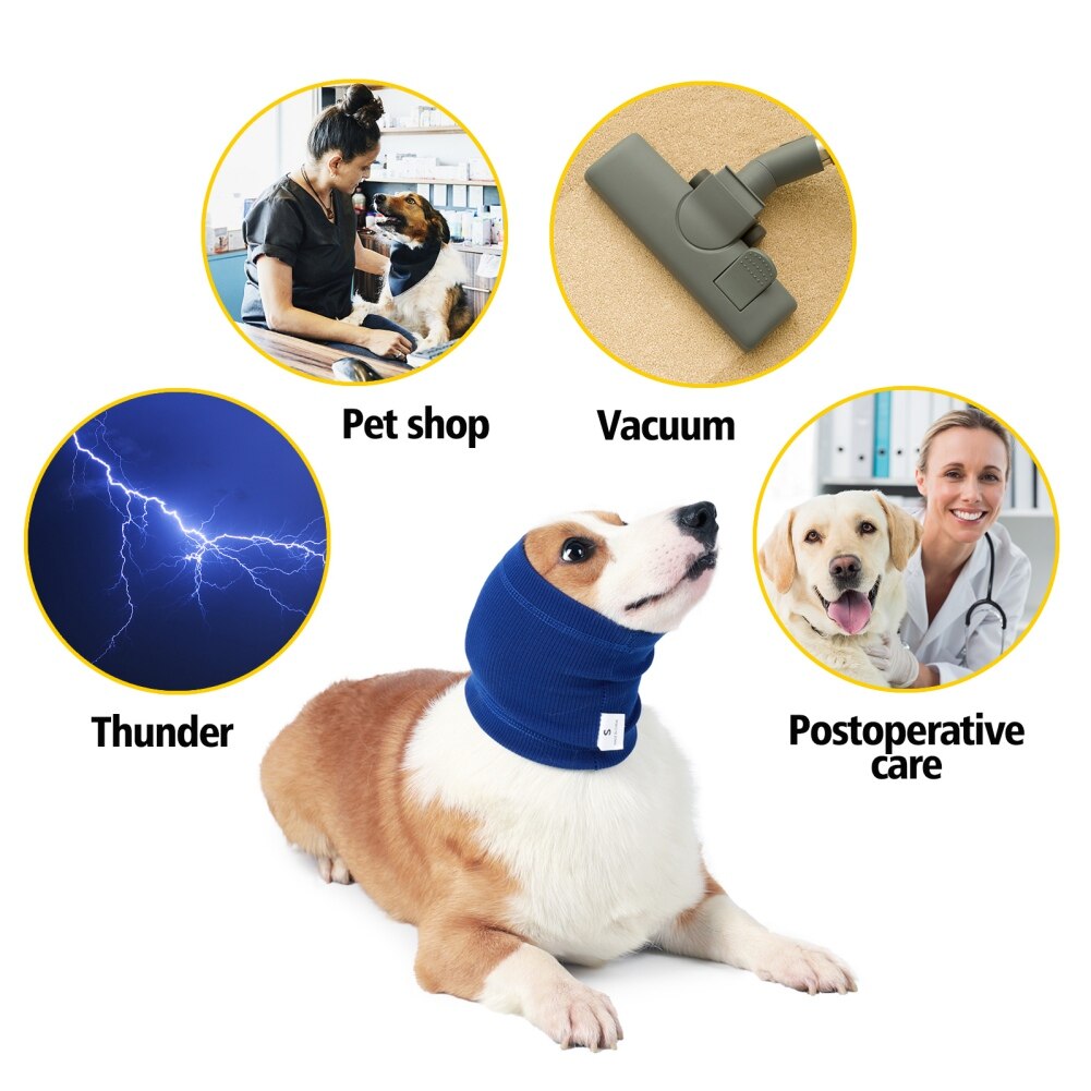Orejeras calmantes para perros y mascotas, cascos cálidos a prueba de ruido para aliviar la ansiedad, cubierta de oreja para mascotas, accesorios para cachorros