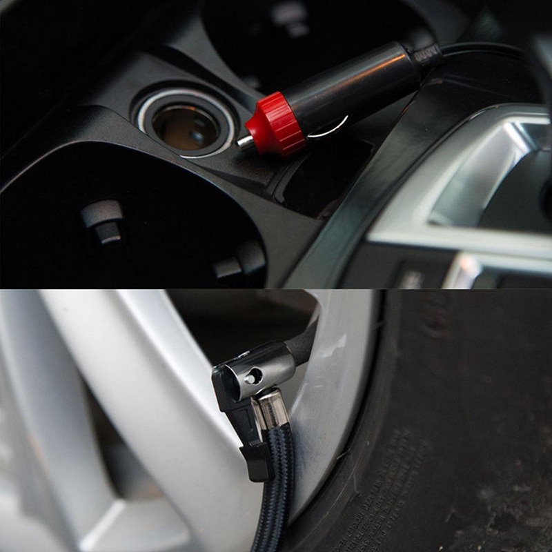 Portable Mini Air Compressor Electric Tire Inflator Pump Car 12V 300PSI Auto High Pressure Pump Car Tire Air Inflator Pumps