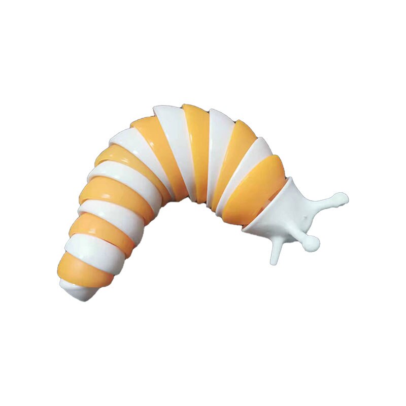 Fidget slug lelu nivelletty joustava peristaltiikka 3d painettu kaikenikäisille stressin lievitys ahdistusta lievittävä aistilelut lapsille aikuisille: 5