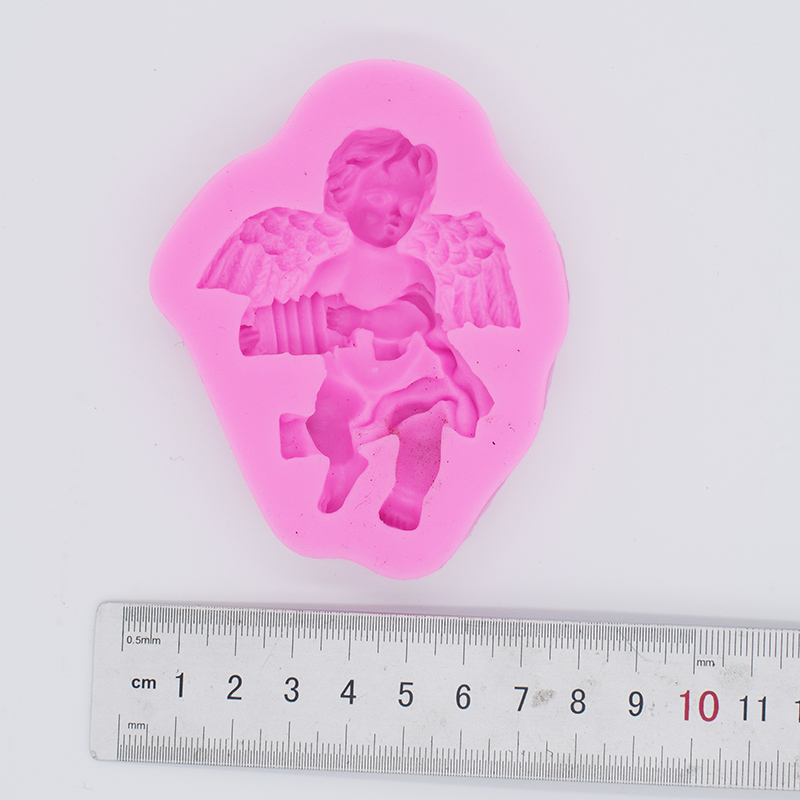 DIY Cupid Angel Clay Sculpture Silicone Mold 3d Wall Panel Concrete Molds