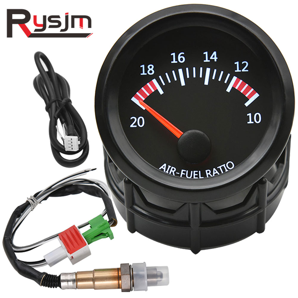 AD 52mm Auto Auto Air Fuel Ratio Gauge 10-20 Met Smalband O2 Zuurstofsensor Auto Gauge Fit voor 12V Stappenmotor OE 0258006028