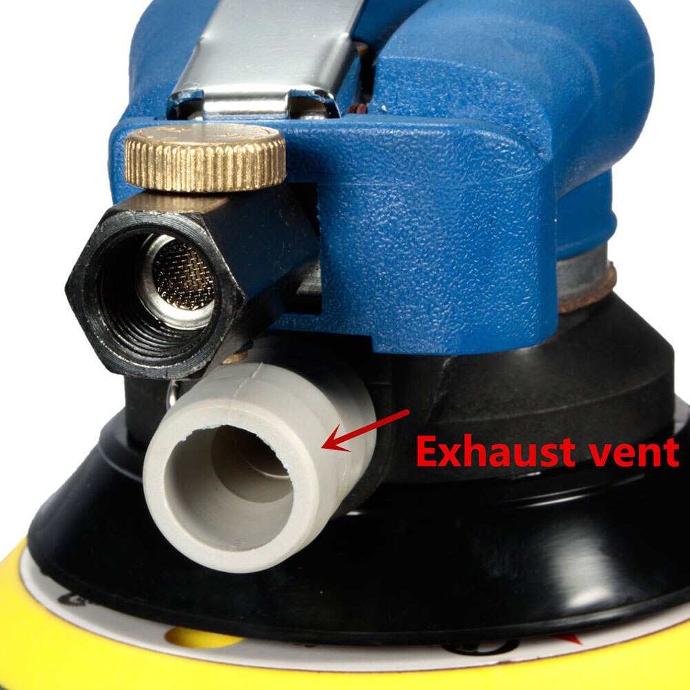 90PSI Air Random al Sander 5 inch125mm Dual Action Vacuum Pneumatic