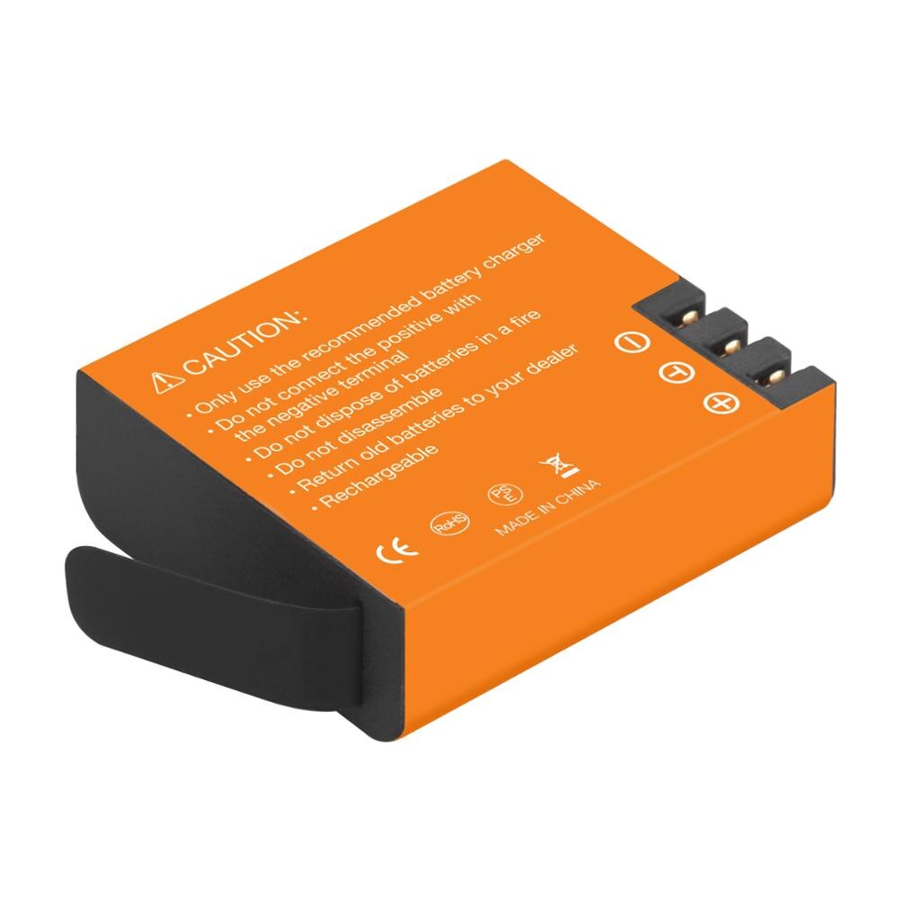 4 pièces 1350mAh PG1050 SJ4000 PG900 batterie + chargeur Double USB Pour SJCAM SJ5000 SJ6000 SJ8000 M10 EKEN 4K H8 H9 GIT-LB101 batteries