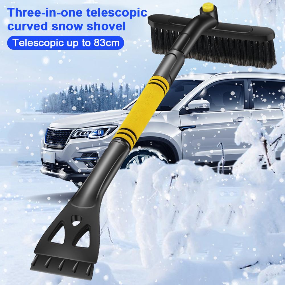 Car Snow Removal Shovel Retractable Snow Brush Scraping Snow Shovel Glass Frost Removal Winter Ice Removal Tool