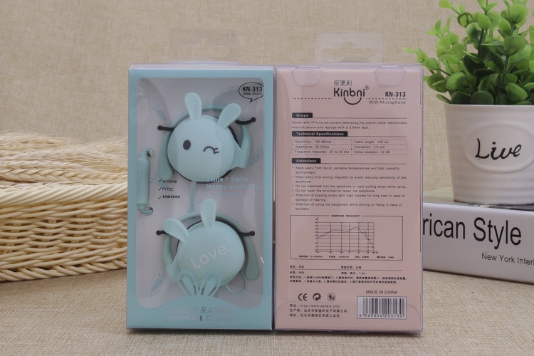 3.5mm schattige cartoon stereo oordopjes met oorhaakjes voor sport, voor meisjes en kinderen, voor de xiaomi mobiele telefoon  mp3