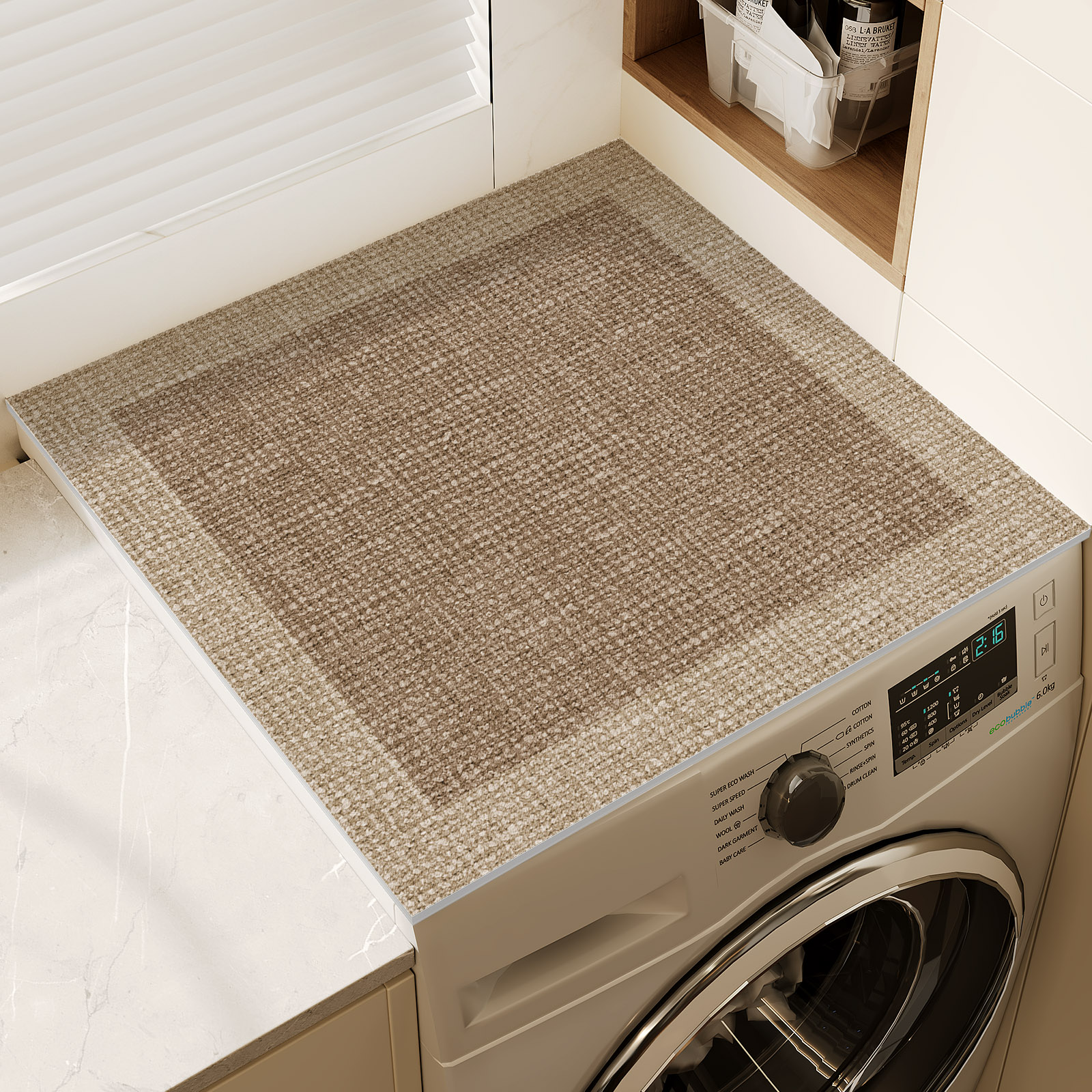 Retro Washing Machine Cover Mat Cabinet Fridge Top Dust ProtectorDrain Pad Kitchen Dish Dry Mat Microwave Oven Cover