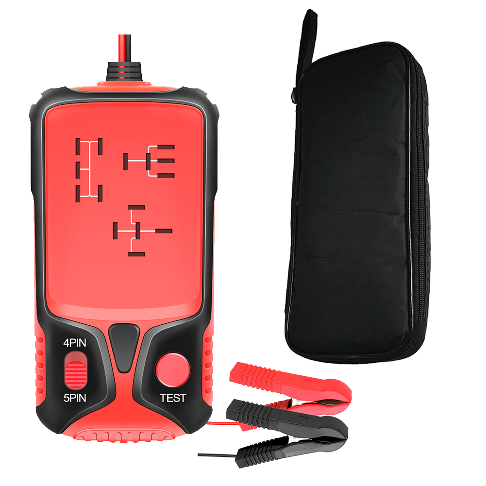 12V Electronic Car Relay Tester Auto Vehicle Battery Fast Check Detector Meter Automobile LED Indicator Test Checker Tool