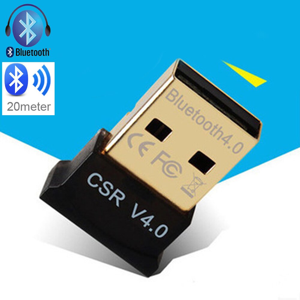 Usb sem fio bluetooth 4.0 csr adaptador pc bluetooth dongle alto-falante música receptor transmissor para ps4 xbox computador portátil pc