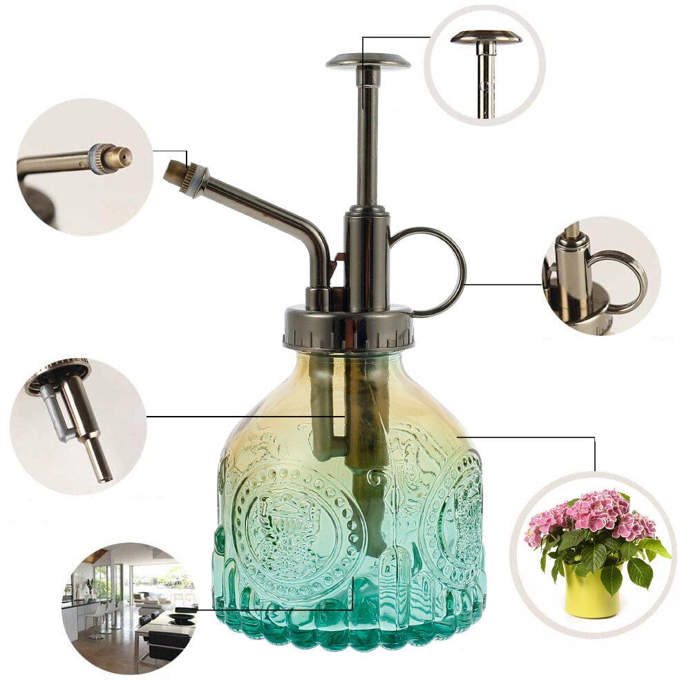 200Ml Retro Planten Gieter Glas Plant Mister Vintage Spuitfles Bloem Spuit Spritzer Tuinieren Home Spray Sprinklers