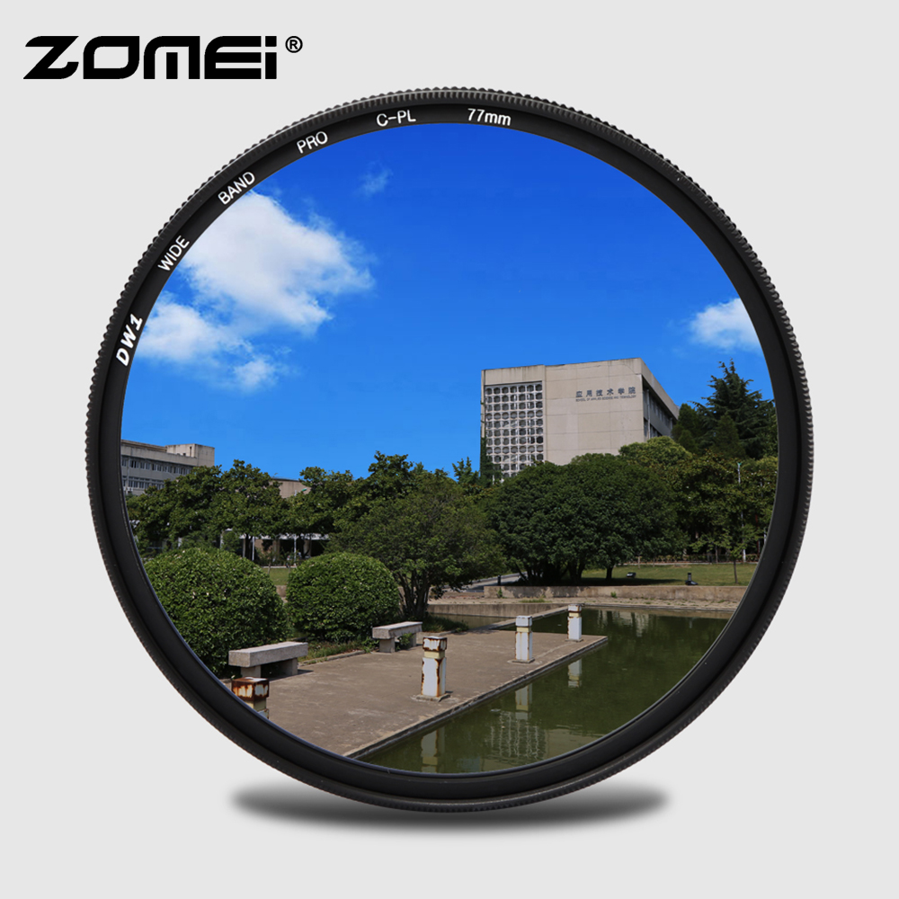 Zomei CPL Camera Filter Circular Polarizing CIR-PL For Nikon Canon Sony DSLR Camera Lens 37/40.5/49/52/55/58/62/67/72/77/82 mm