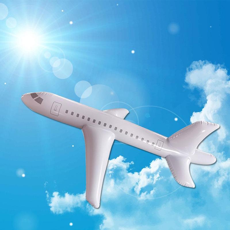 40/80/120 Inch PVC Inflatable Aircraft Airplane Flexible Durable Launch Airplane Toy Model Throwing Outdoor Children Hand G5T3