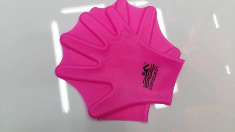 Siliconen Paddle Palm Zwemvliezen Handschoenen Swim, Adult Swim Essentiële Verbeteren De Zwemsnelheid Duiken Handschoenen: pink
