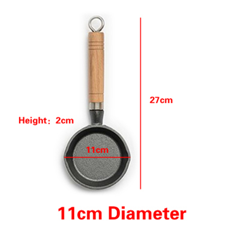10Cm Kleine Speciale Olie Pan Voor Hete Olie Gietijzeren Mini Omelet Kleine Koekenpan Huishoudelijke Pan Non Stick pot Ontbijt Pot Potten: B