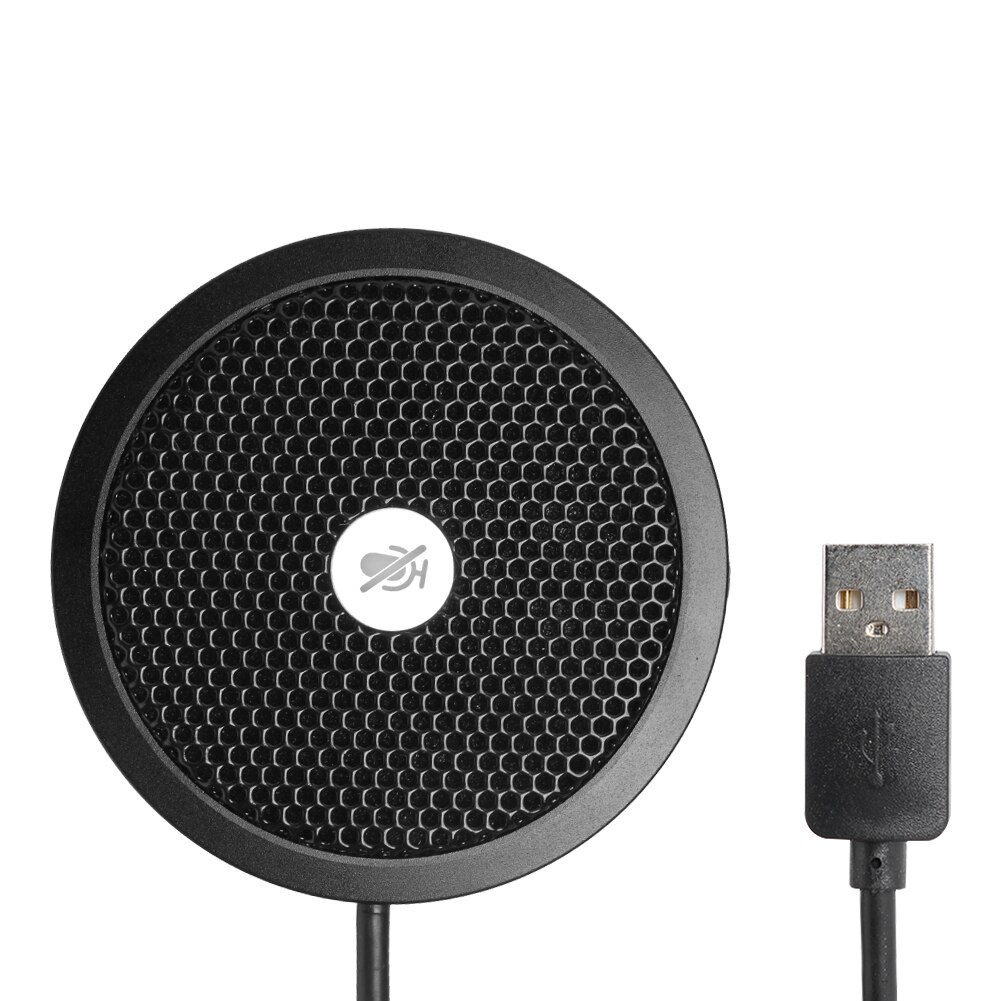 Portable USB Wired Microphone Portable Lightweight Musical Elements Omnidirectional Mic Speaker Mic for Video Conference