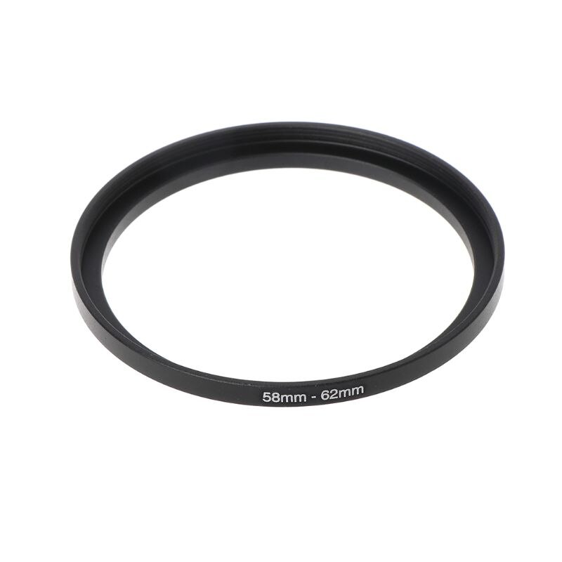 7PCS/SET 49MM-77MM Universal Black Metal Aluminum Alloy Step-up Ring Common Camera Lens Adapter Filter Set Accessories