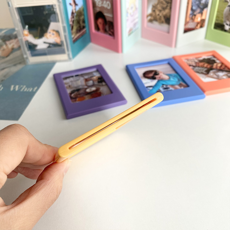 Nowe magnetyczne ramki na zdjęcia do lodówki 3-calowa kolorowa ramka na zdjęcia Magnesy Album do Fujifilm Instax Mini Film Papers