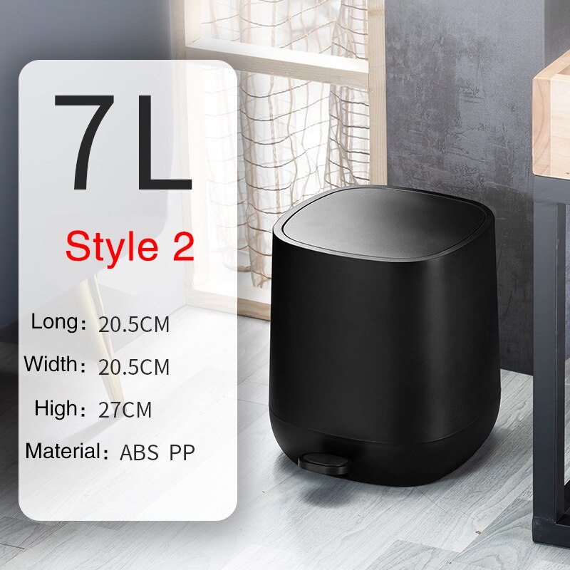 Poubelle nordique Simple pour maison, salon, salle de bains, stockage des déchets de cuisine: Style2