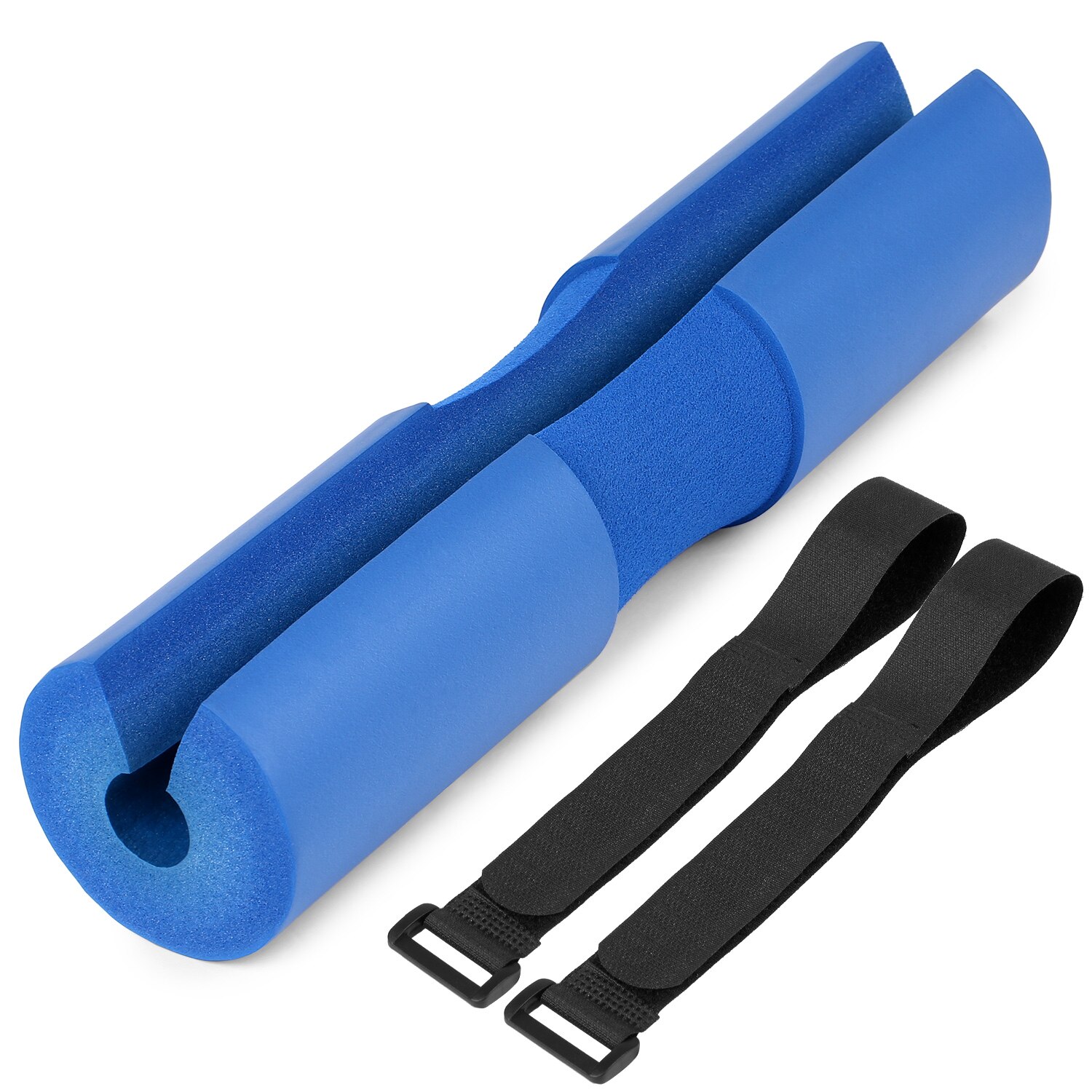 Almohadilla de hombro para barra de pesas, Protector de soporte de TPE para levantamiento de pesas, para cuello, gimnasio, Mancuernas: blue foam cotton