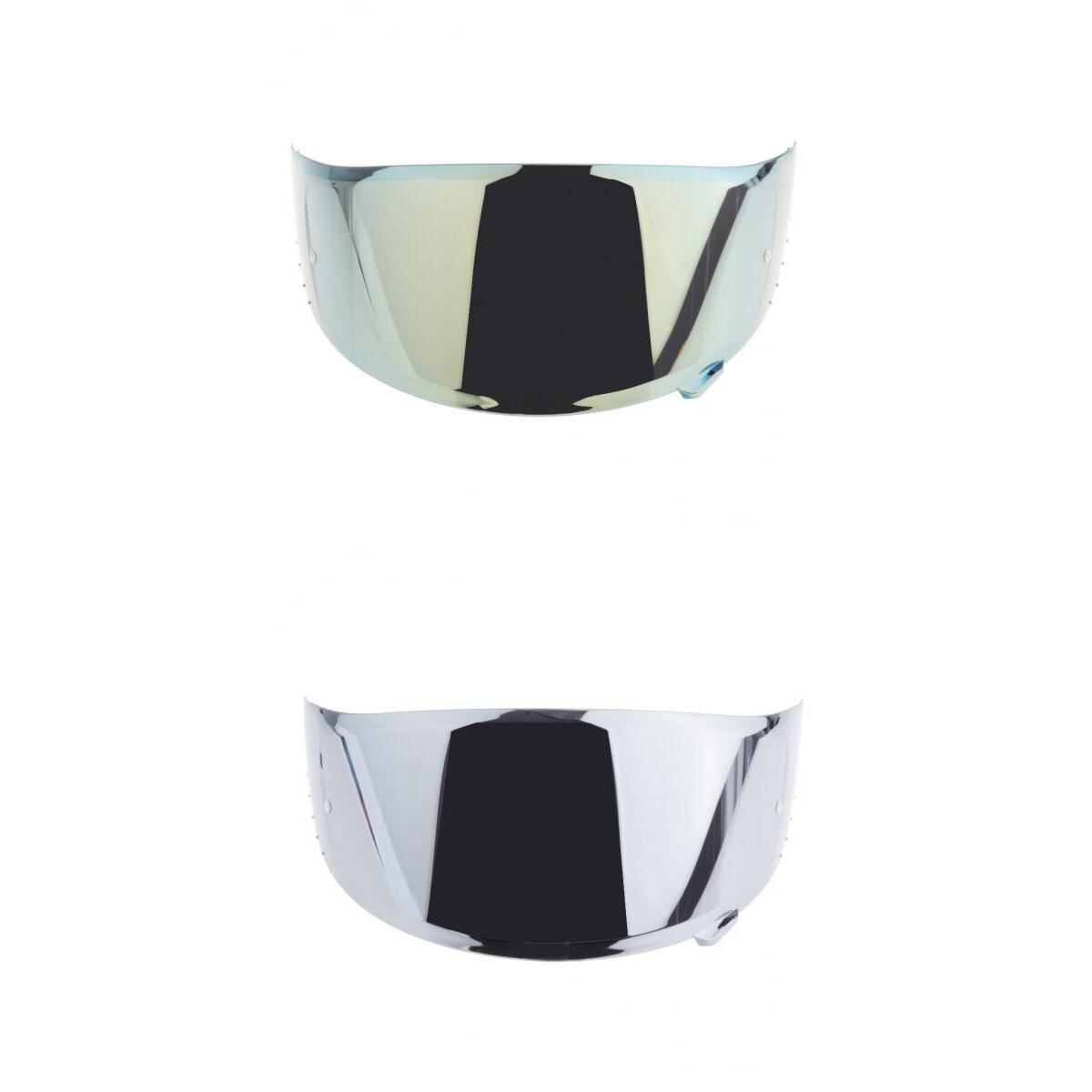 2 Pieces Replacement Motorcycle Helmet HD Visor for X14 Z7 Parts Silver+Gold