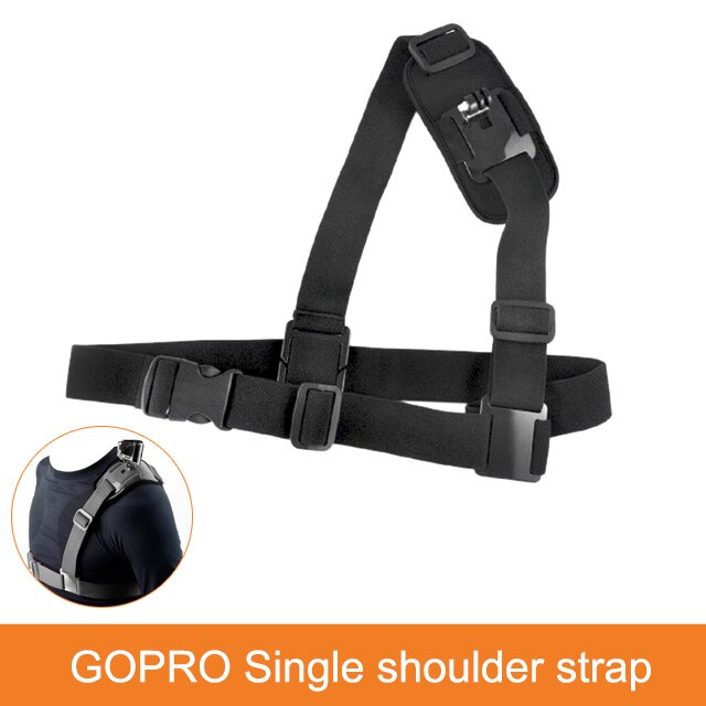 Gopro tilbehør justerbar brystmontering sele brystrem bælte til gopro hd hero 8/7/6 5 4 3+ 3 1 2 sj4000 sj5000 sportskamera: Sæt 3