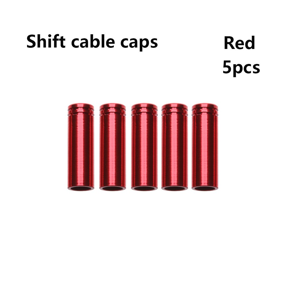 5/10 pièces 4 couleurs Aluminium frein/dérailleur changement de câble couverture vélo embout capuchon extérieur vtt vélo de route pièces de cyclisme accessoire: 02