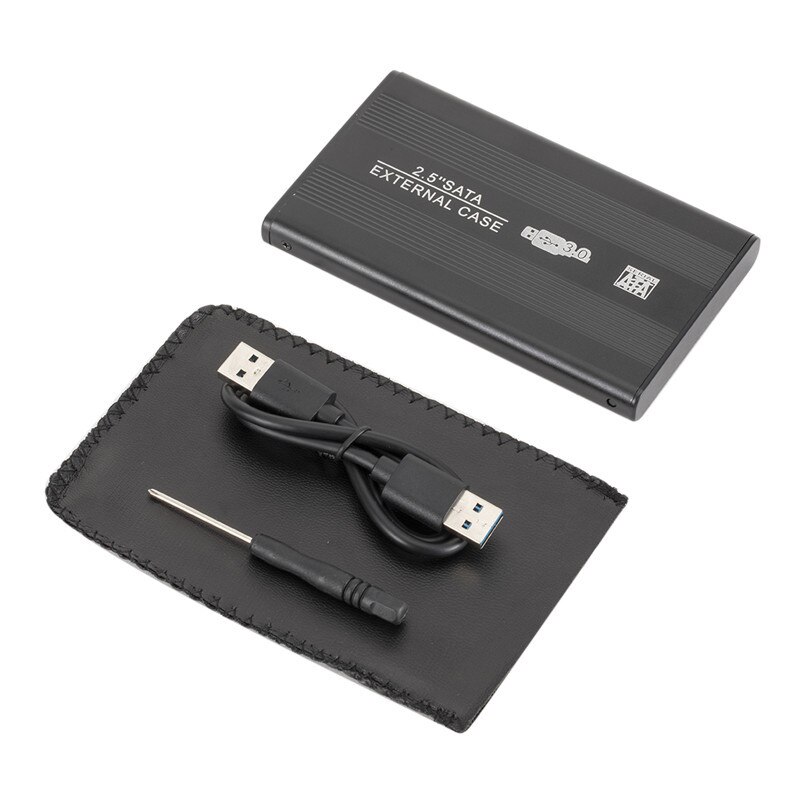 1Pc Aluminium Metal Externe Hdd Caddy 2.5 Inch Sata Externe Behuizing Usb 2.0 Hdd Hard Drive Case