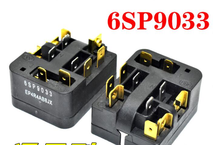 1pcs for Refrigerator fittings freezer PTC starter thermal protector relay 6SP9009 6SP9015 6SP9018 6SP9030 6SP9083