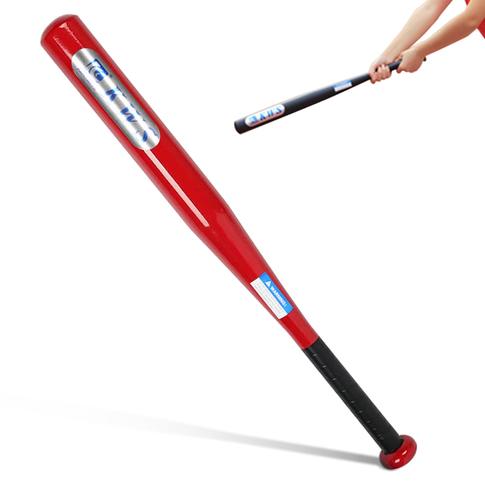 Baseball Bat 28 30 inch Carbon alloy Steel Baseball Bat Hard Ball Black Blue Red Training Softball Baseball Bat Stick sports: Rood / 30 inch(75-76cm)