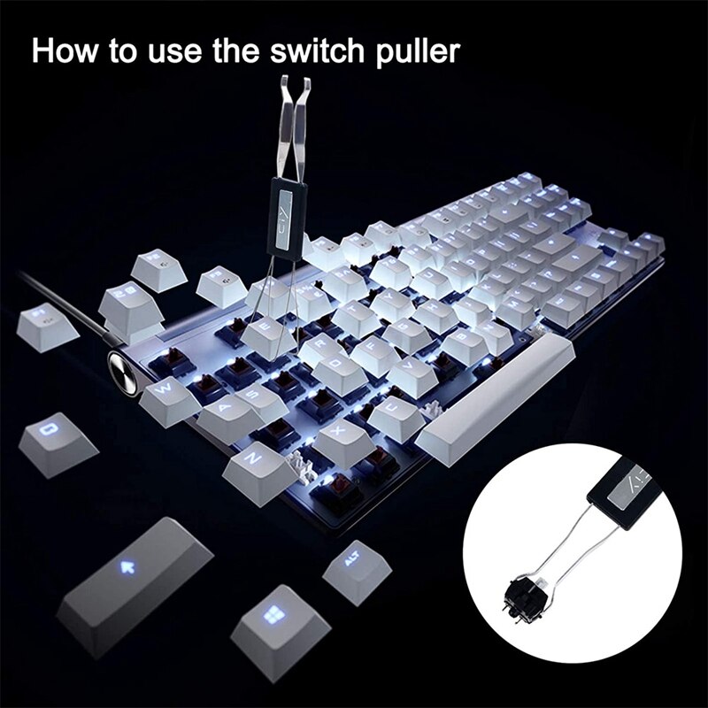 Apriscatole in lega di alluminio con estrattore Keycap per interruttori Cherry MX
