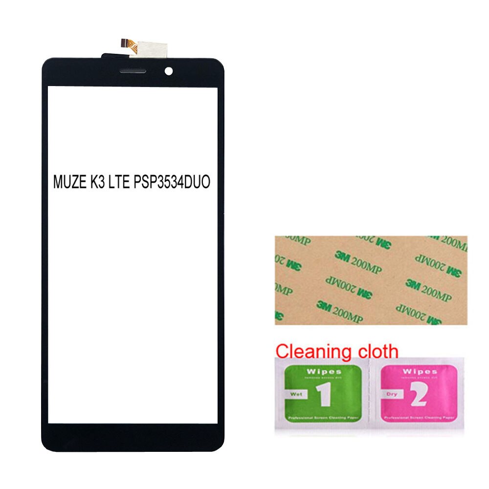 For Prestigio MUZE K3 LTE PSP3534 DUO Touch Screen For Prestigio Wize Q3 PSP3495 Muze V3 PSP3495duo Touch Screen Digitizer Panel: PSP3534