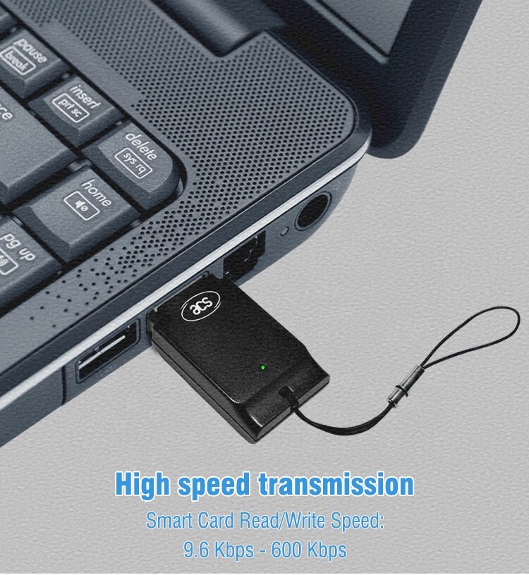 Portable Driver USB 2.0 Tablet PC External Multi Sim Smart Card Reader ACR39T-A1