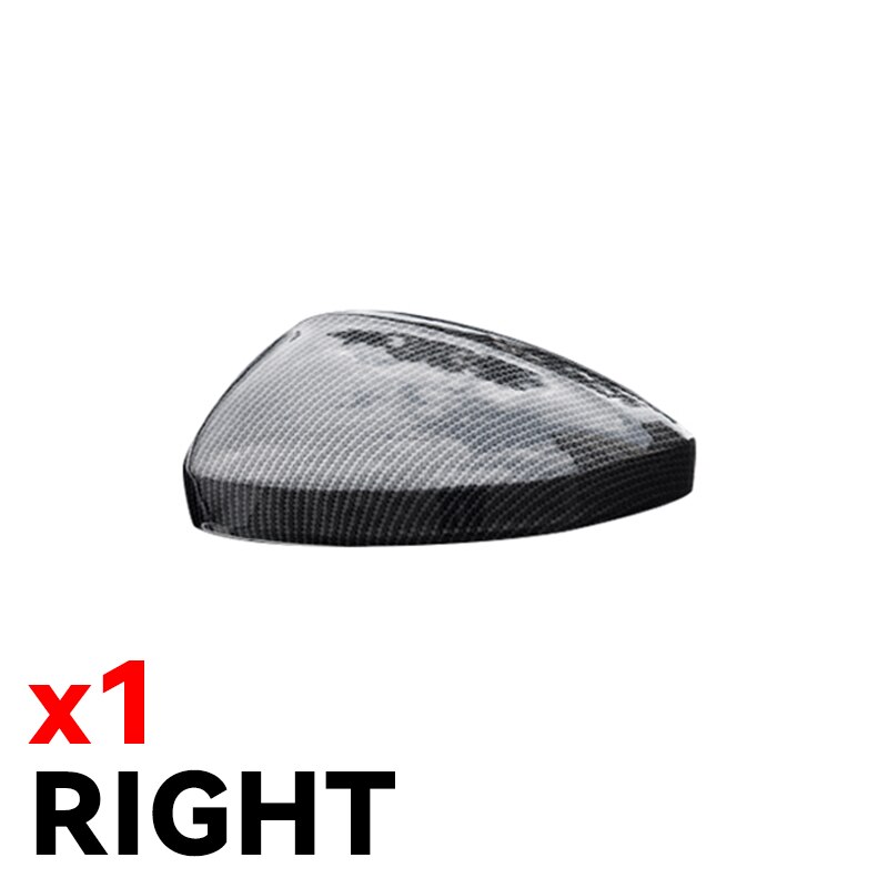 Auto Side Rearview Mirror Cover Wing Mirror Shell Cap Housing For VW Tiguan: 1pc Carbon Right