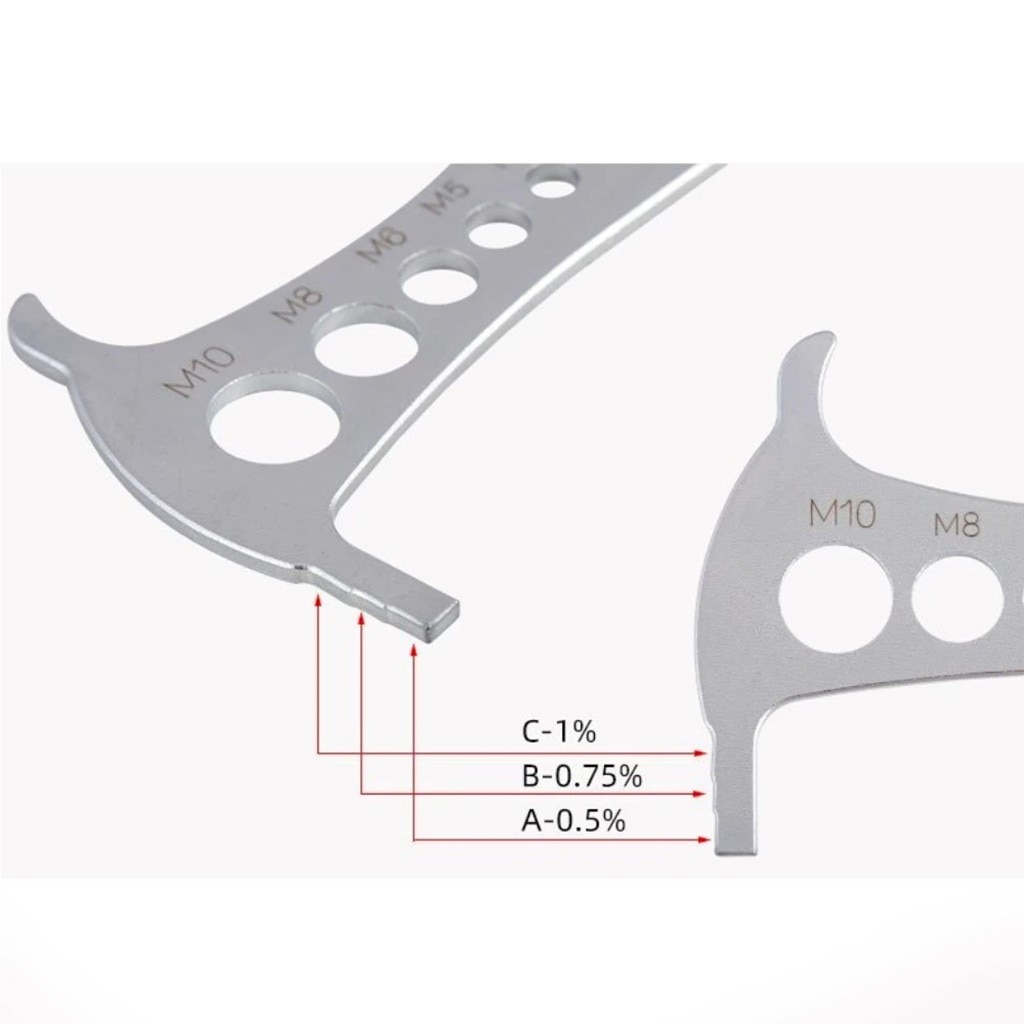 Bike Chain Checker Wear Indicator Measure Tool Gauge Repair checker Bicycle Chain Gauge Checker Stretched Tool #30