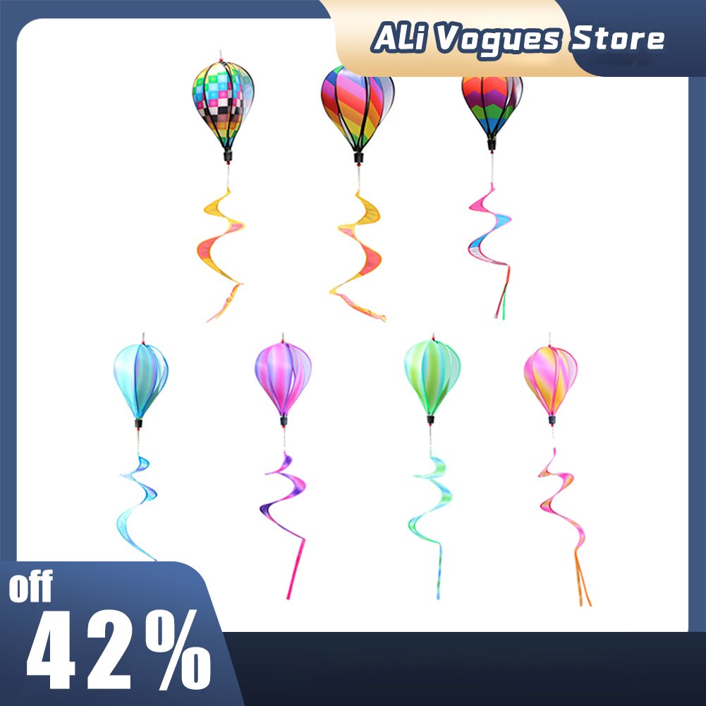 Heißer Luft Ballon Wind Spinner Regenbogen Kinetische Hängen Wind Twister Dekoration für Familie Haus Vor Hof Garten draussen Windmühle