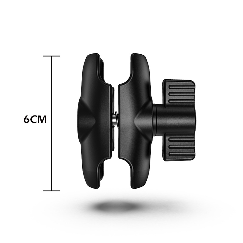 Brazo de doble enchufe de aleación de aluminio para abrazadera de montaje de soporte de cabeza de bola de 25mm/1 pulgada para brazo de extensión de cámara de motocicleta y bicicleta: Color verde