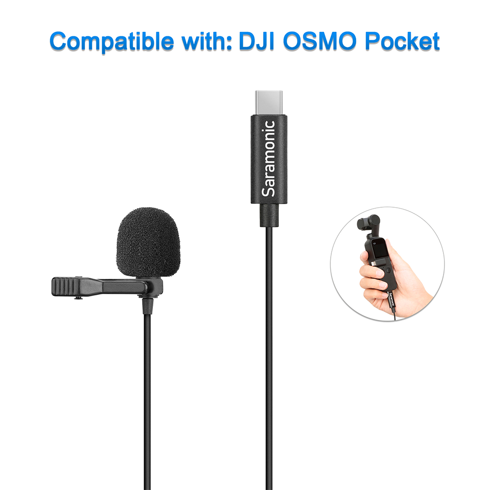 Saramonic LavMicro U3-OP omnidirectional Lavalier Microphone with Type-C Connector for DJI OSMO™ Pocket