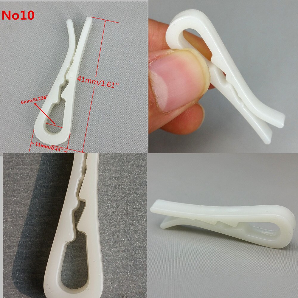 Plastic Clear Fasten Gripping Clamp Small Clip Uneven For Apparel Garment Clothing Shirt Package Accessories 1000pcs