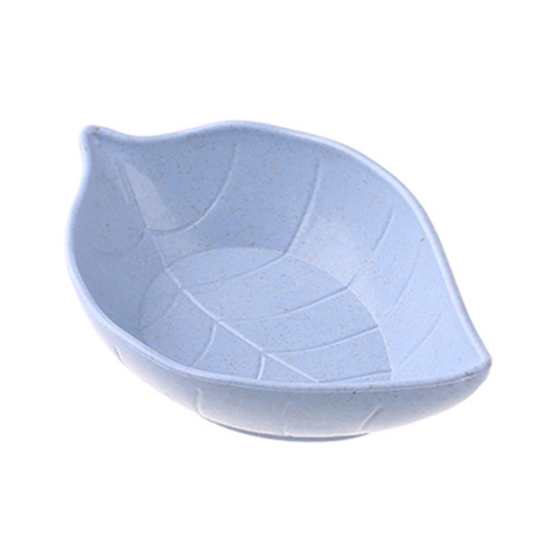 Keukengadgets accessoires multifunctioneel tarwestro sausschaal fruitschaal bladvorm servies keukengereedschap bord: Blauw