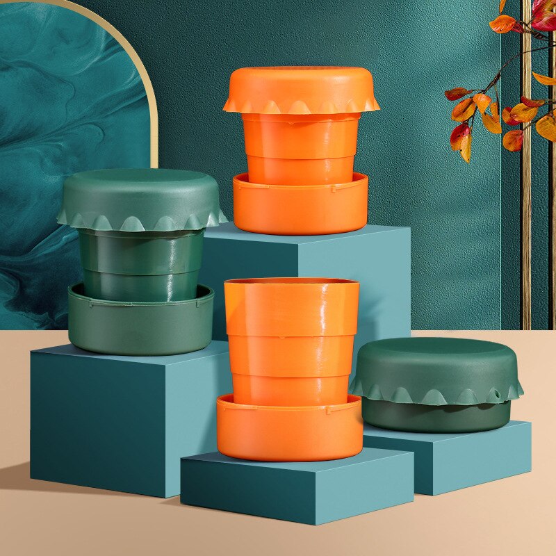 1Pcs Travel Plastic Vouwen Cup Water Cup Intrekbare Water Fles Sport Reizen Draagbare Intrekbare Plastic Beker Tandenborstel Beker