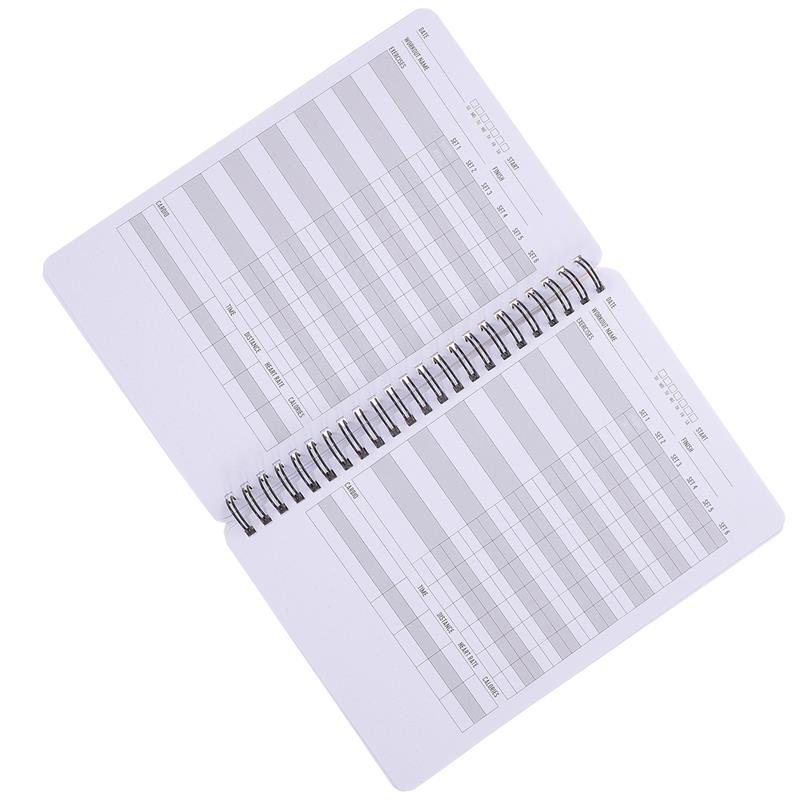 Carnet de planification de fitness, journal d'exercice, journal d'entraînement décoratif, bloc-notes d'agenda de fitness