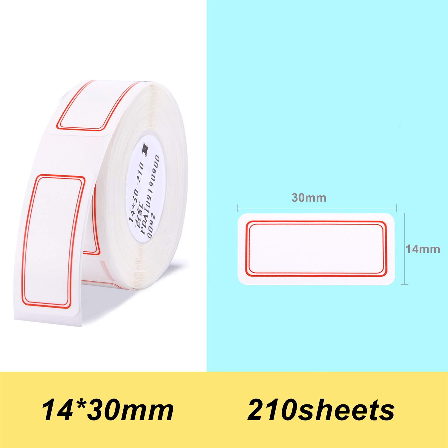 Niimbot D11 transparent Label Paper 14*30mm 210pcs/roll Barcode Price Size Name Blank Labels Waterproof