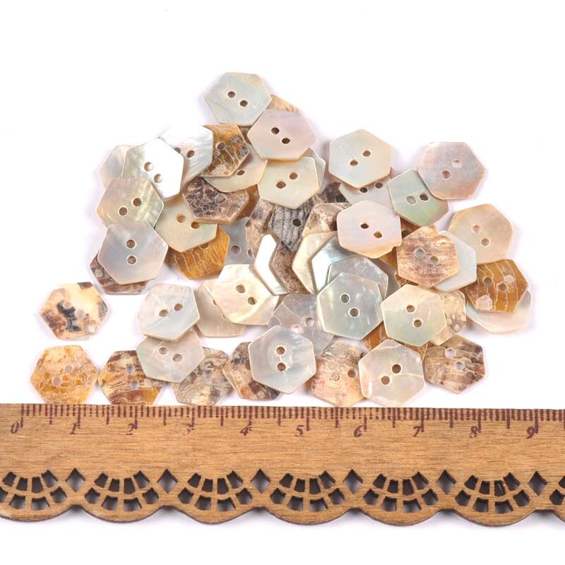 50pcs Natural Shell 2 Holes Buttons Sewing Accessories Color Mother Of Pearl Round Shells Button Diy Garment Supplies 13mm C2428: c2428-2