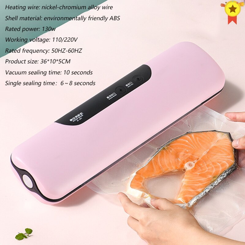 Cuisine sous vide scellant Machine économiseur de nourriture 110V 220V électrique maison Xiomi sous vide alimentaire scellant y compris 10 pièces sacs de rangement