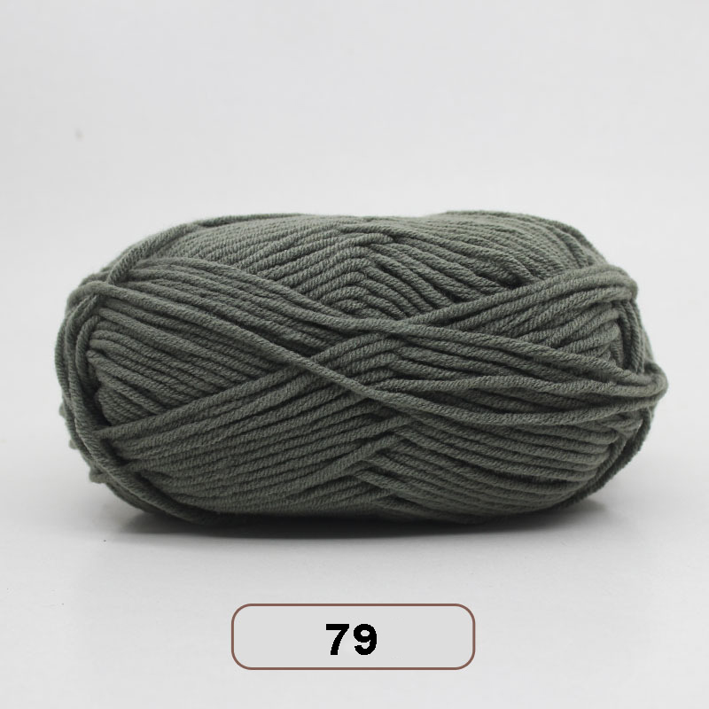 5 Stks/set Melk Katoen Breien Garen Super Zachte Gehaakte Threads Baby Wol Hand-Gebreide Lijnen Voor Geweven Trui Diy ambachten Draad: 5pcs 79