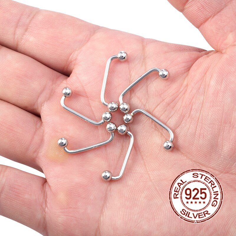 1Pc Dermal Anchor Piercings Christina Skin Diver Oppervlak Piercing Fijne Sieraden 100% 925 Sterling Zilver Micro Dermal Piercing