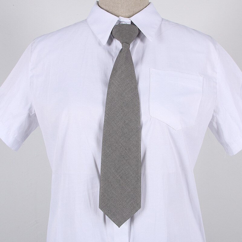 11 Solid Colors Men's Boy's Adjustable Neck Ties Narrow Necktie Accessories For JK DK School Uniform Students Cloths